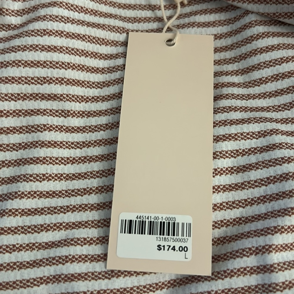 Eberjey Striped One Piece Swimsuit size Large - Picture 6 of 6